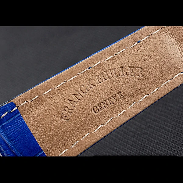 Franck Muller Casablanca Blue Croco Leather Strap Blue Dial new59263