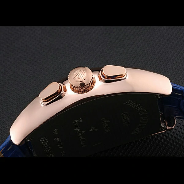 Franck Muller Casablanca Blue Croco Leather Strap Blue Dial new59263