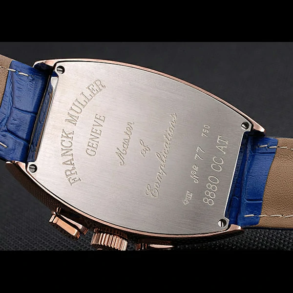 Franck Muller Casablanca Blue Croco Leather Strap Blue Dial new59263