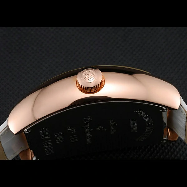 Franck Muller Casablanca White Croco Leather Strap White Dial new59265