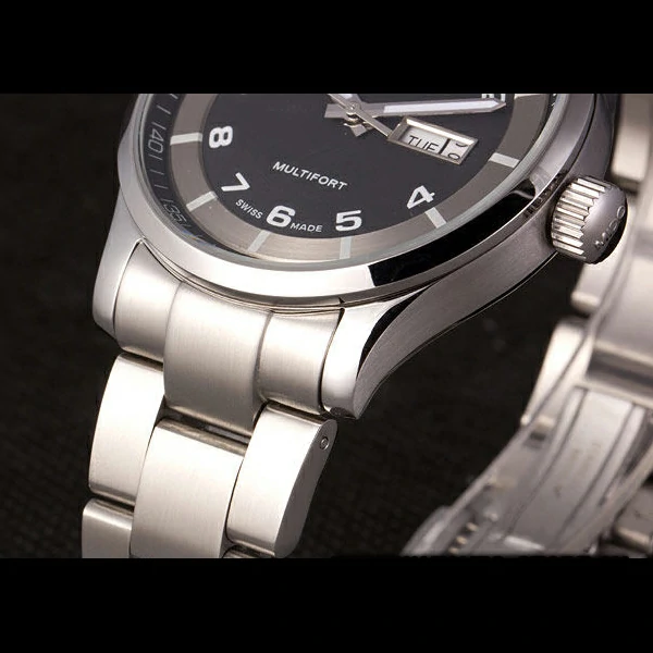 Mido Multifort Stainless Steel Strap Black Silver Dial new59277