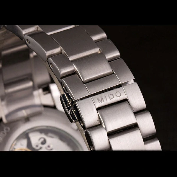 Mido Multifort Stainless Steel Strap Black Silver Dial new59277