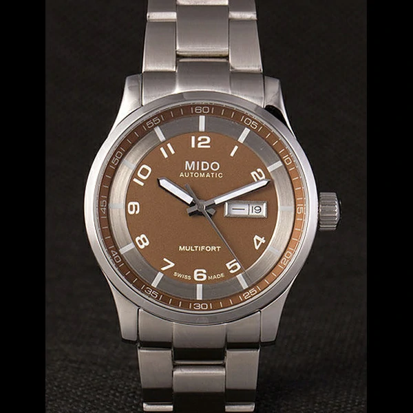 Mido Multifort Stainless Steel Strap Gold Dial new59278