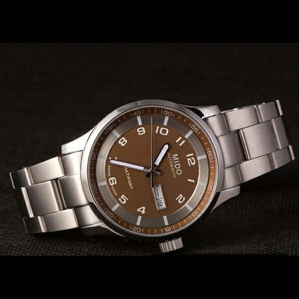 Mido Multifort Stainless Steel Strap Gold Dial new59278