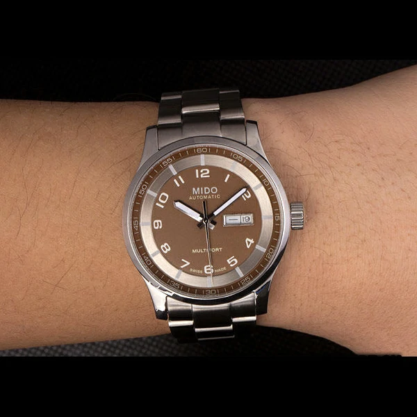 Mido Multifort Stainless Steel Strap Gold Dial new59278