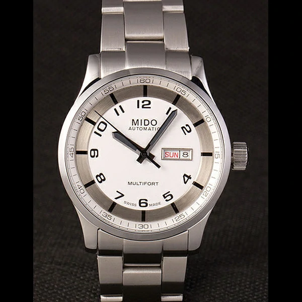Mido Multifort Stainless Steel Strap White Dial new59281