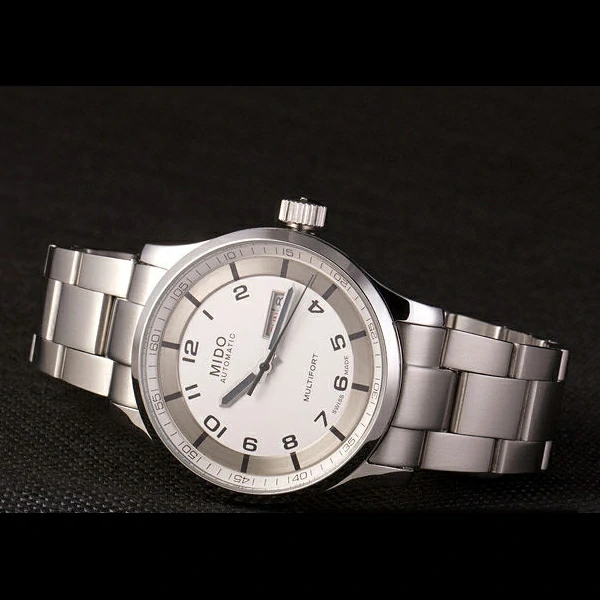 Mido Multifort Stainless Steel Strap White Dial new59281