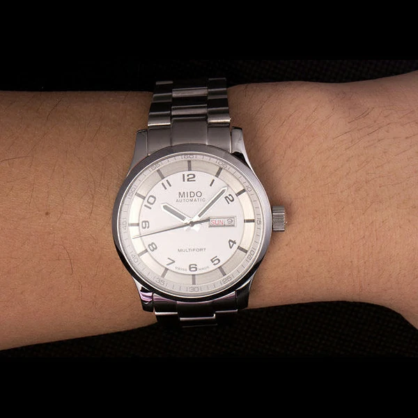 Mido Multifort Stainless Steel Strap White Dial new59281