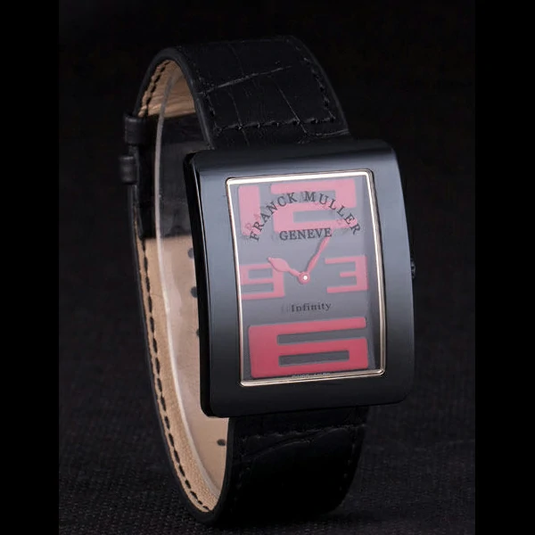 Franck Muller Infinity Red Dial Numbers Black Croco Bracelet new59287