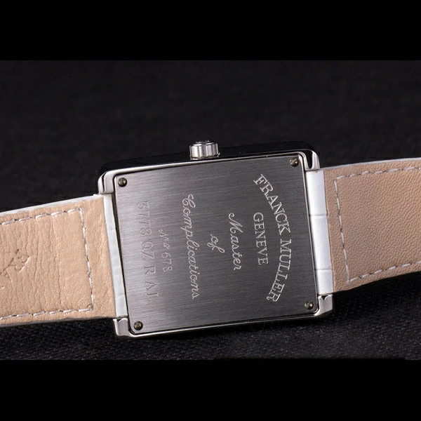 Franck Muller Infinity Stainless Steel Bezel White Croco Bracelet new59293