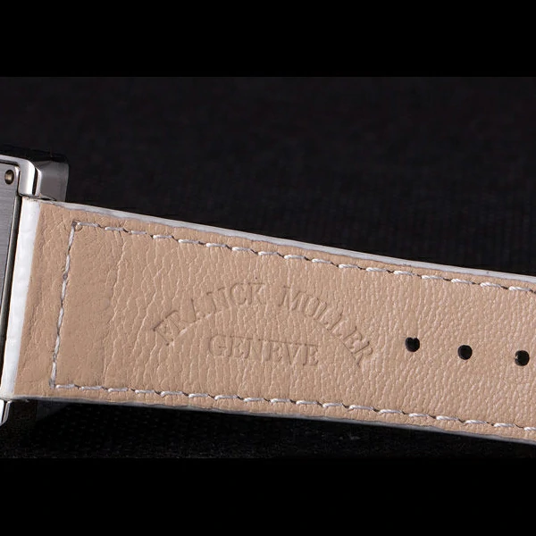 Franck Muller Infinity Stainless Steel Bezel White Croco Bracelet new59293