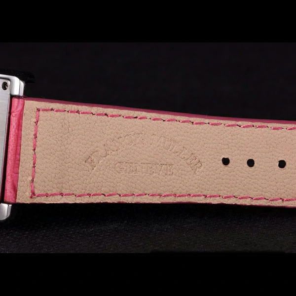 Franck Muller Infinity Stainless Steel Bezel Pink Croco Bracelet new59295