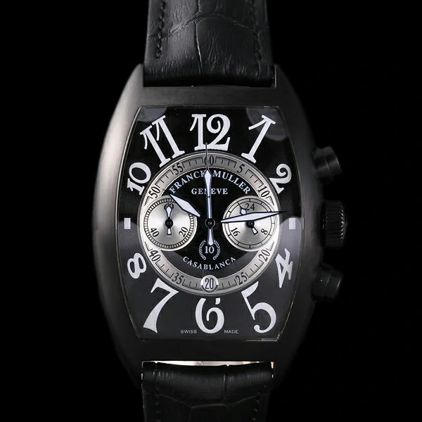 Franck Muller Casablanca White Dial Numbers Black Croco Strap new59314