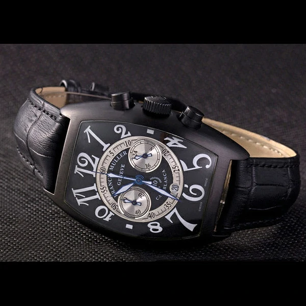 Franck Muller Casablanca White Dial Numbers Black Croco Strap new59314