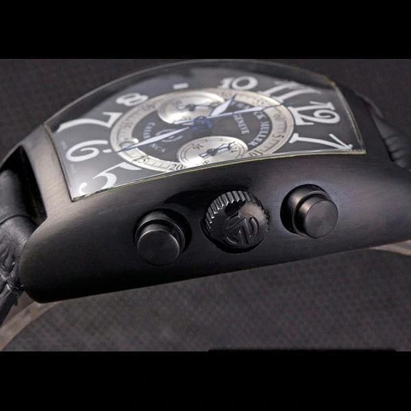 Franck Muller Casablanca White Dial Numbers Black Croco Strap new59314