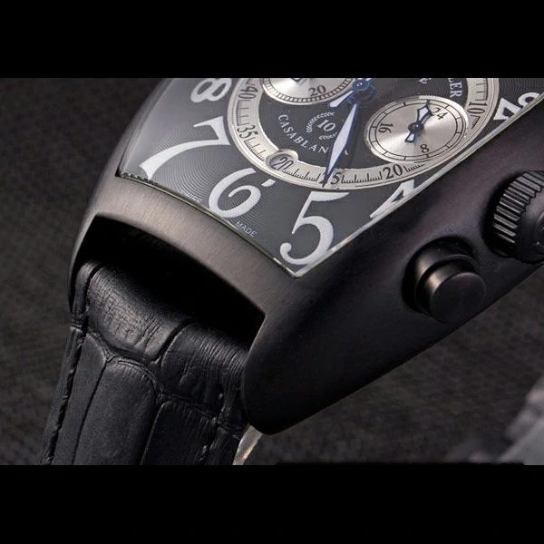 Franck Muller Casablanca White Dial Numbers Black Croco Strap new59314