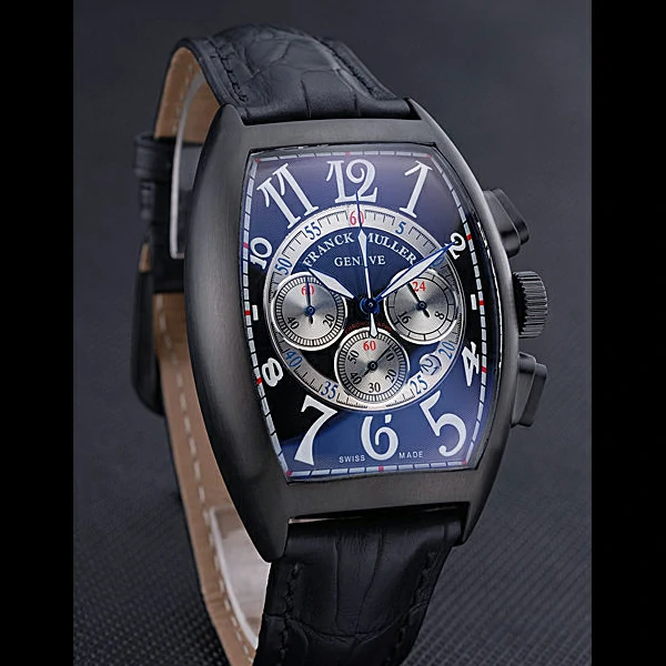 Franck Muller Casablanca White Dial Numbers Black Croco Strap new59315