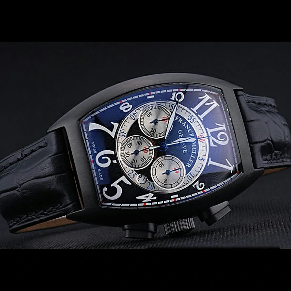 Franck Muller Casablanca White Dial Numbers Black Croco Strap new59315