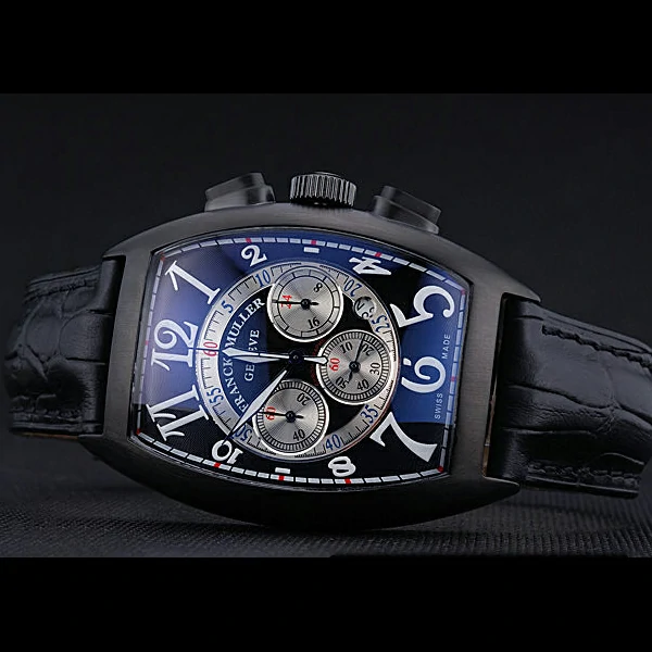 Franck Muller Casablanca White Dial Numbers Black Croco Strap new59315