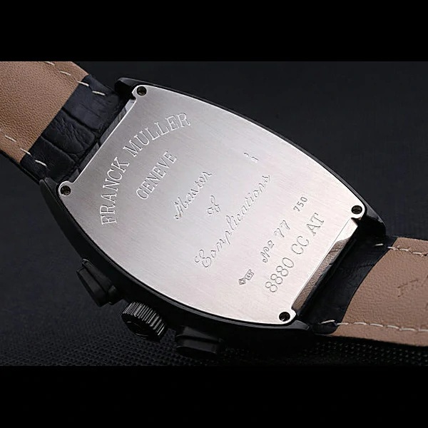 Franck Muller Casablanca White Dial Numbers Black Croco Strap new59315