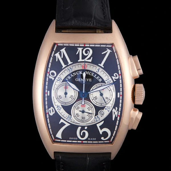 Franck Muller Casablanca White Dial Numbers Rose Gold Bezel new59316