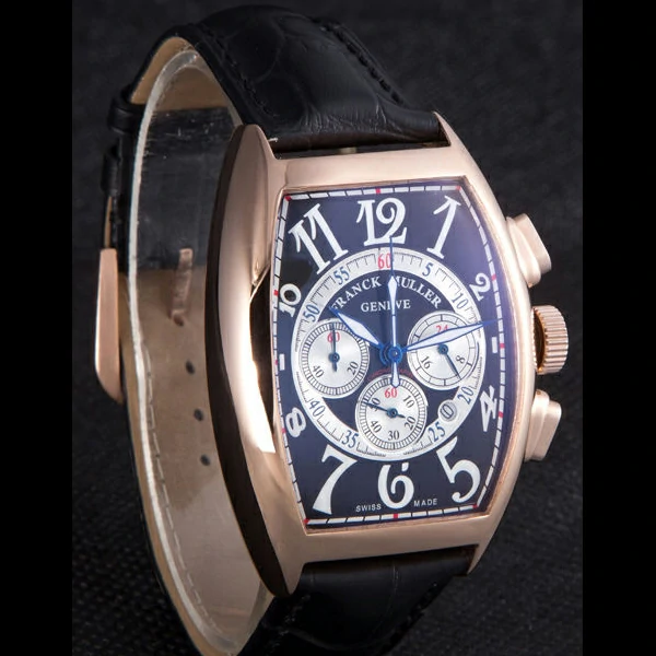 Franck Muller Casablanca White Dial Numbers Rose Gold Bezel new59316