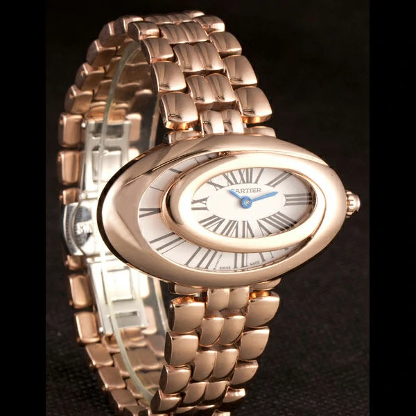 Cartier Baignoire Hypnose White Dial Gold Case And Bracelet new59383