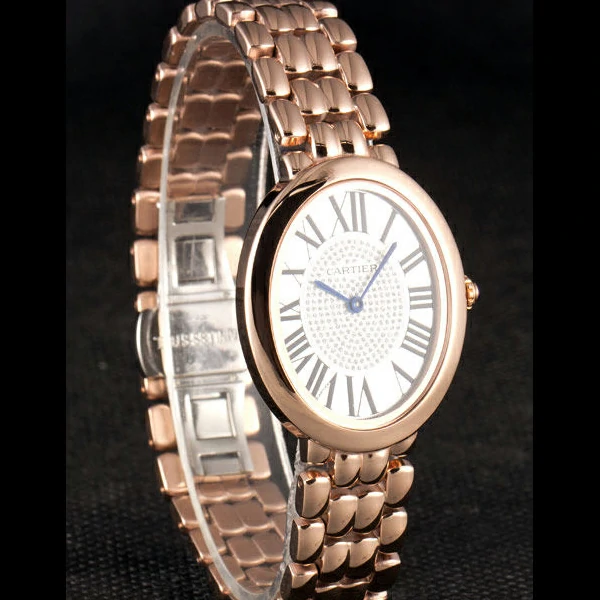Cartier Baignoire White Dial Pink Gold Case And Bracelet new59387