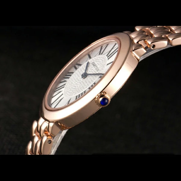 Cartier Baignoire White Dial Pink Gold Case And Bracelet new59387