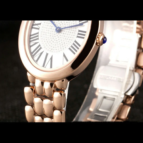 Cartier Baignoire White Dial Pink Gold Case And Bracelet new59387