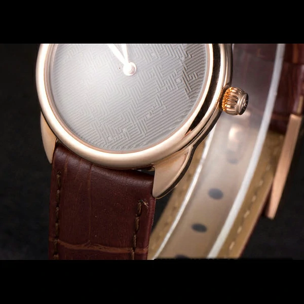 Hermes Classic Croco Leather Strap Silver Dial new59402