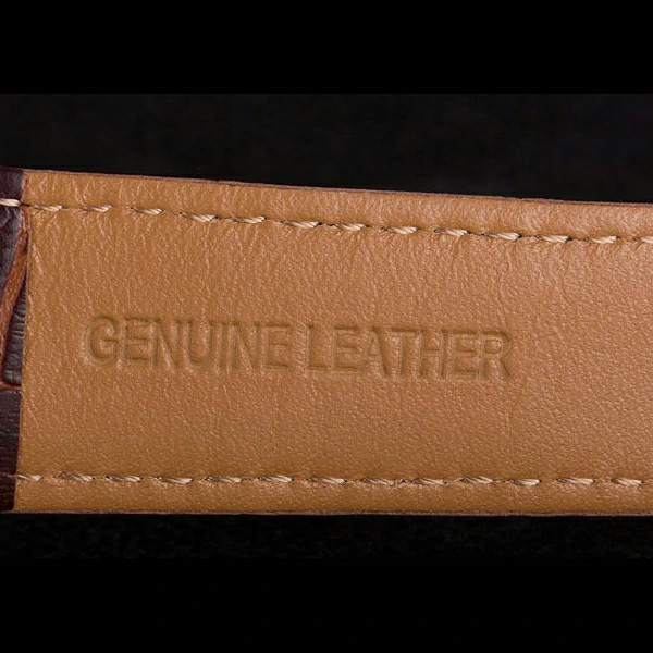 Hermes Classic Croco Leather Strap Multicolor Patterned Logo Dial new59408