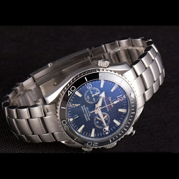 Omega James Bond Skyfall Chronometer Watch with Blue Dial and Black Bezel new59421
