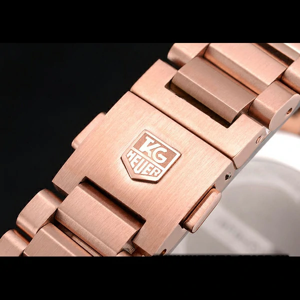 Tag Heuer Grand Carrera Rose Gold Bracelet Black Dial new59431