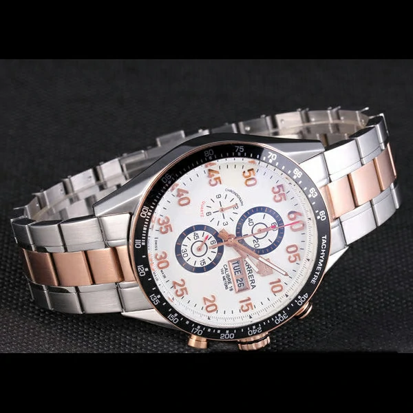Tag Heuer Carrera Rose Gold and Stainless Steel Bracelet new59433