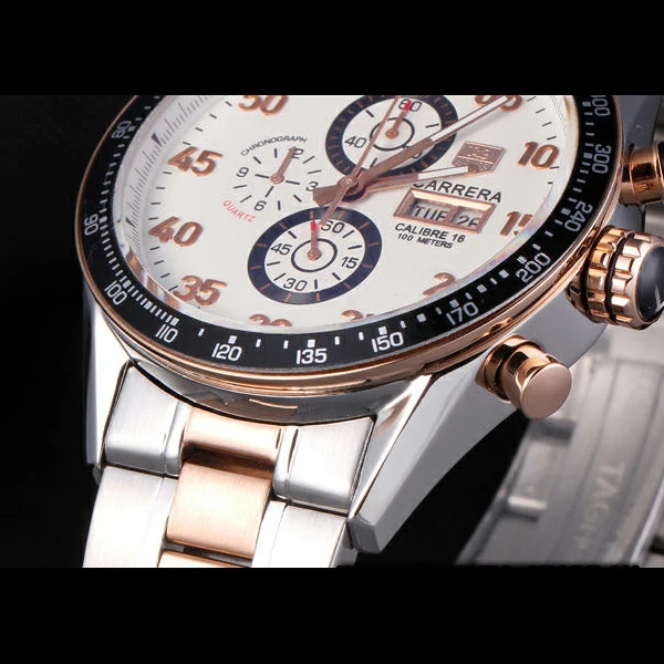 Tag Heuer Carrera Rose Gold and Stainless Steel Bracelet new59433