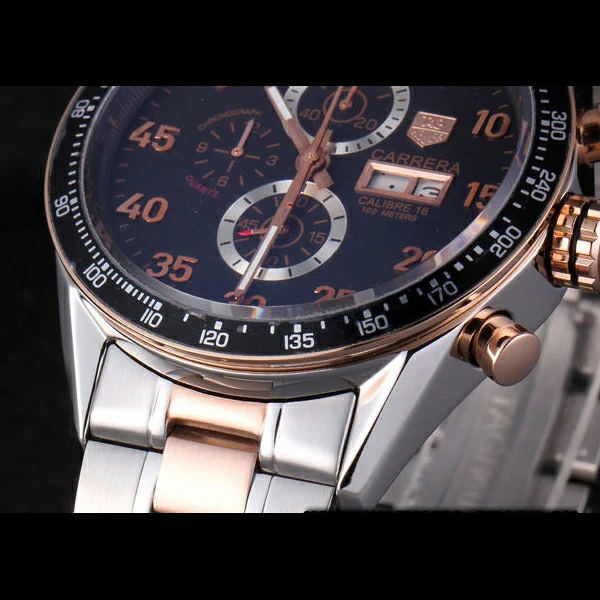 Tag Heuer Carrera Rose Gold and Stainless Steel Bracelet new59434