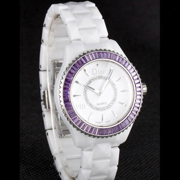 Dior VIII Baguette Cut Purple Diamonds new59445