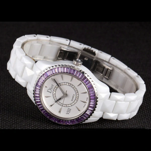 Dior VIII Baguette Cut Purple Diamonds new59445
