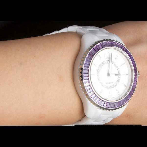 Dior VIII Baguette Cut Purple Diamonds new59445