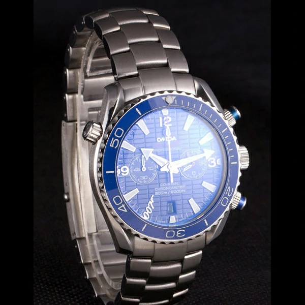 Omega James Bond Skyfall Chronometer Watch with Blue Dial and Blue Bezel new59463