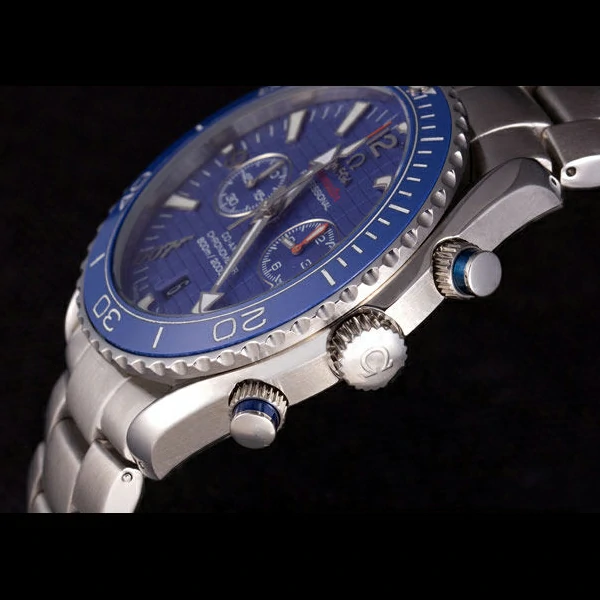 Omega James Bond Skyfall Chronometer Watch with Blue Dial and Blue Bezel new59463