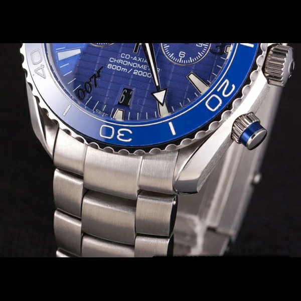 Omega James Bond Skyfall Chronometer Watch with Blue Dial and Blue Bezel new59463