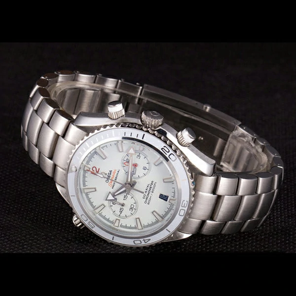 Omega Seamaster Planet Ocean with White Dial and Stainless Steel Band new59464