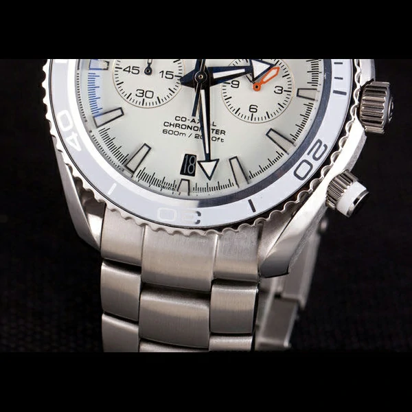 Omega Seamaster Planet Ocean with White Dial and Stainless Steel Band new59464