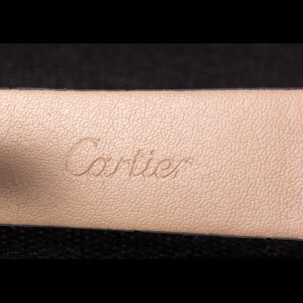 Cartier Ballon Bleu flying tourbillon Black Leather Strap new59522