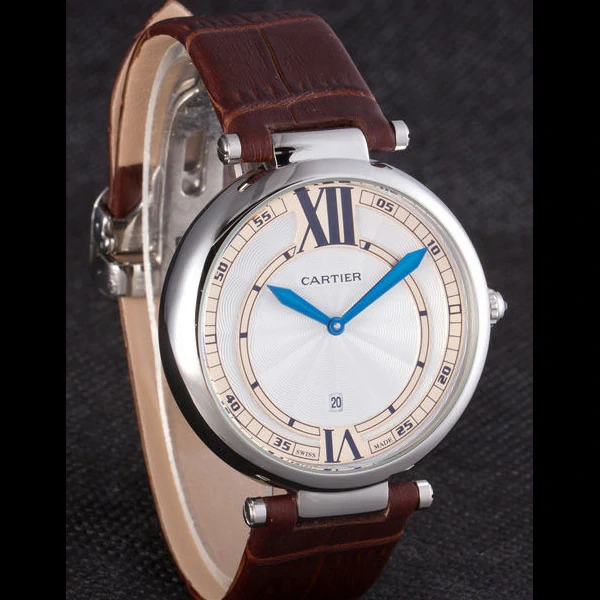 Cartier Ballon Bleu Brown Leather Strap new59523