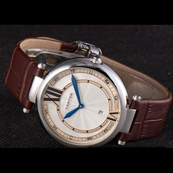 Cartier Ballon Bleu Brown Leather Strap new59523