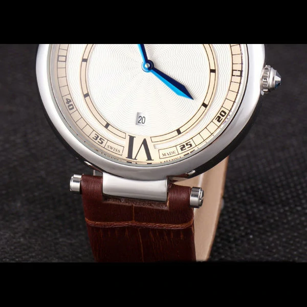 Cartier Ballon Bleu Brown Leather Strap new59523