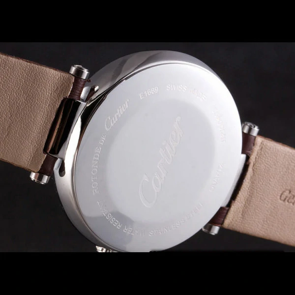 Cartier Ballon Bleu Brown Leather Strap new59523